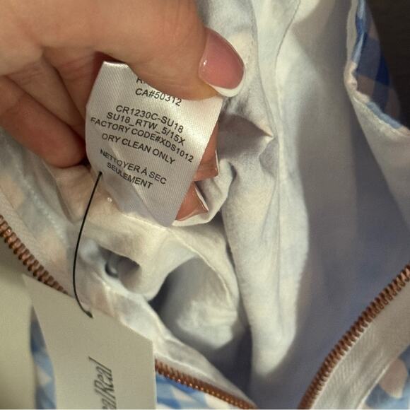 For Love and Lemons Dixie Gingham Bow Romper S - Picture 11 of 11